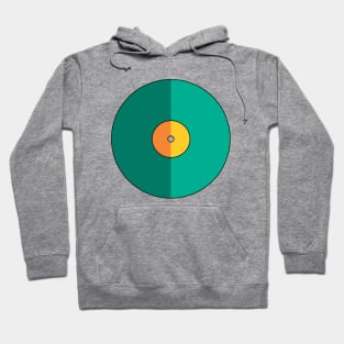 Vinyl Record - Green + Orange Hoodie